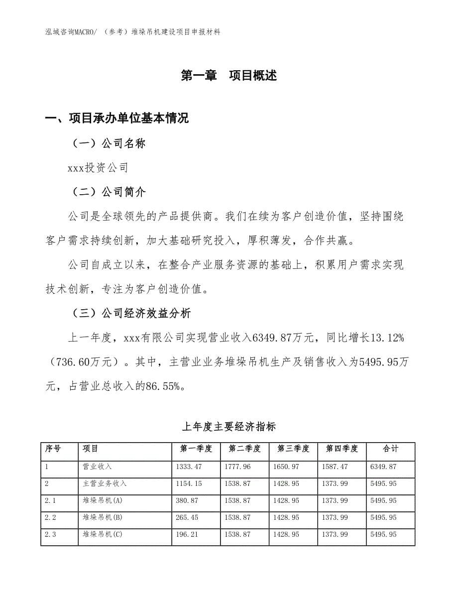 （参考）堆垛吊机建设项目申报材料_第5页