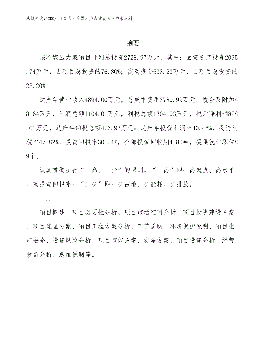 （参考）冷媒压力表建设项目申报材料_第2页