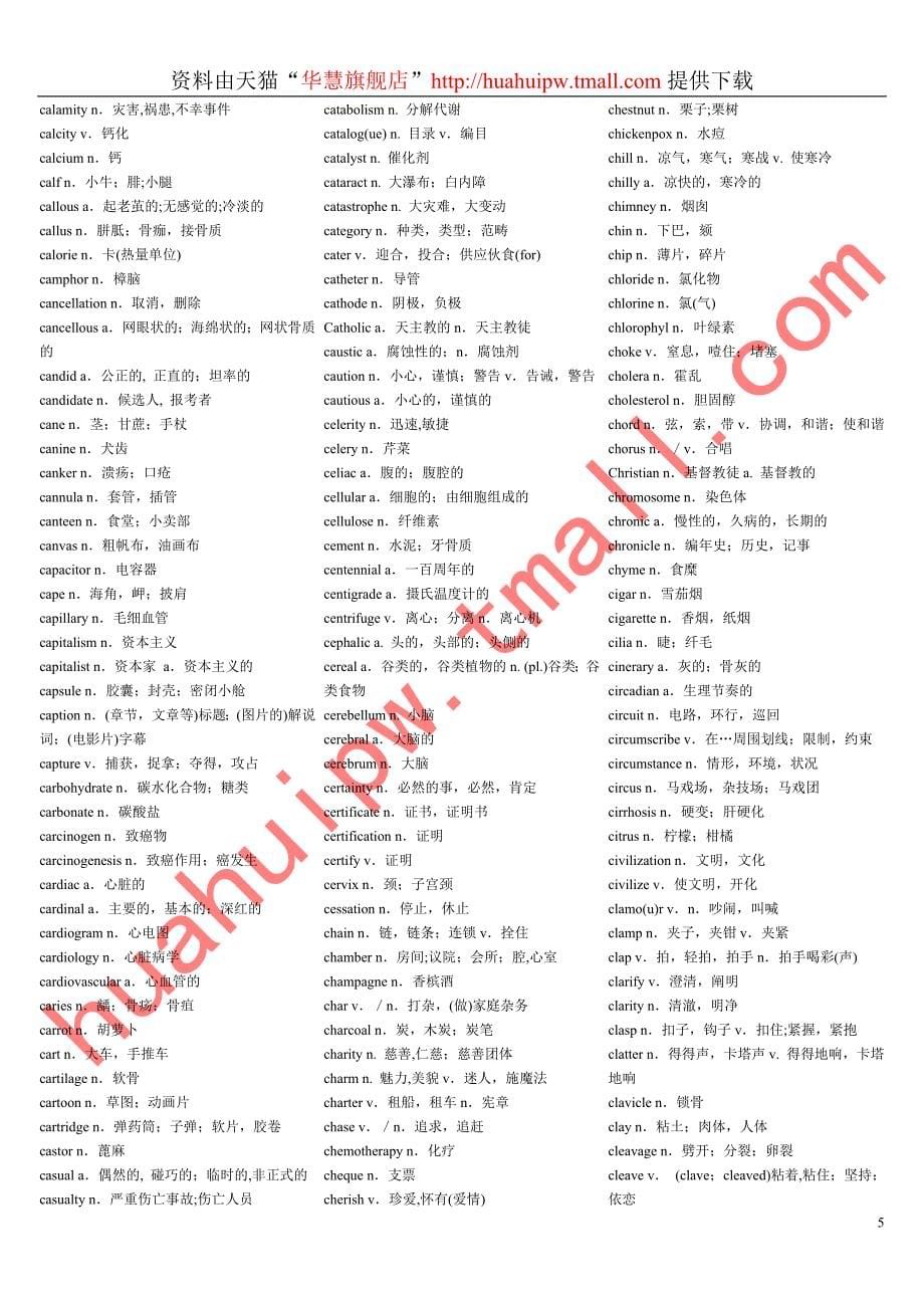 2016考博英语词汇速记手册_第5页