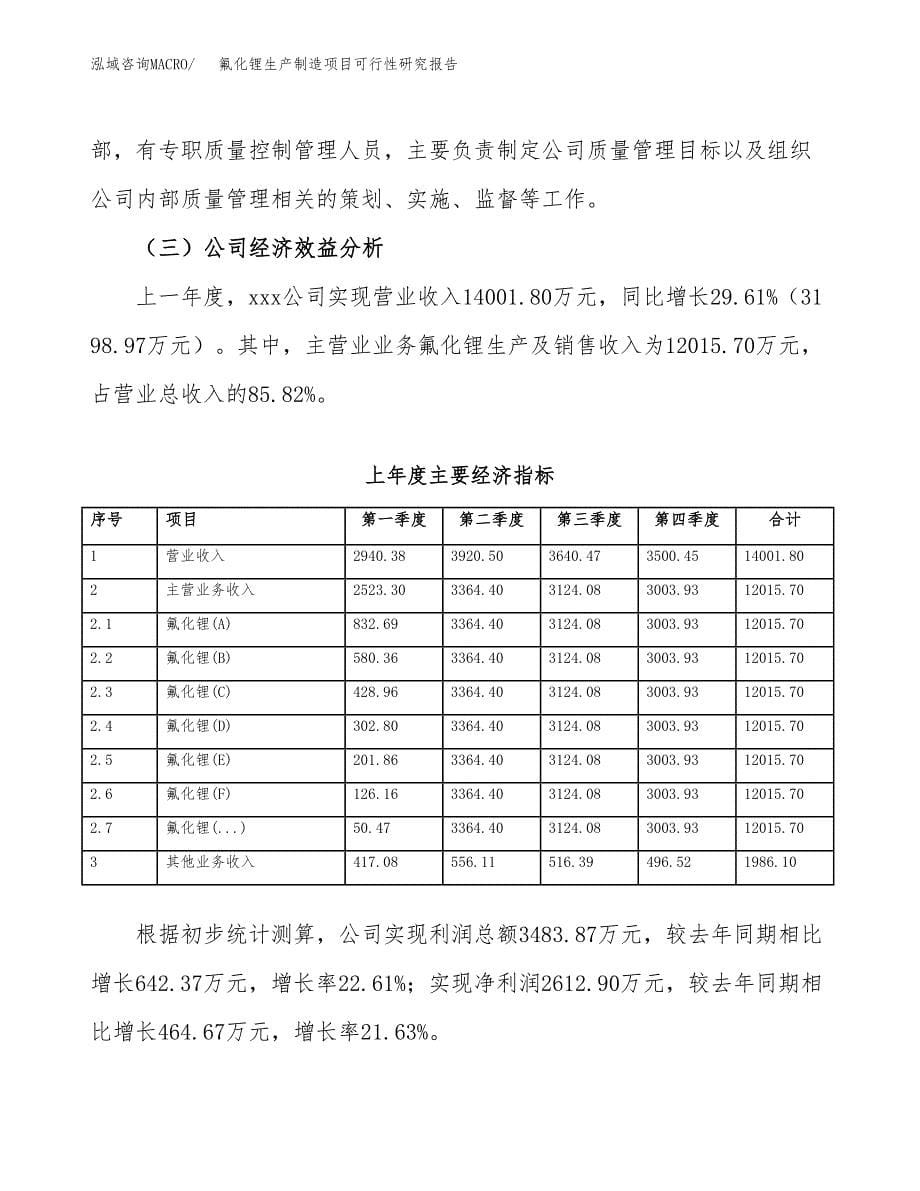 氟化锂生产制造项目可行性研究报告_第5页