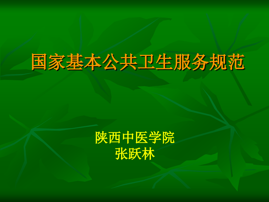 （城健高糖）国建基本公共卫生服务规范_第1页