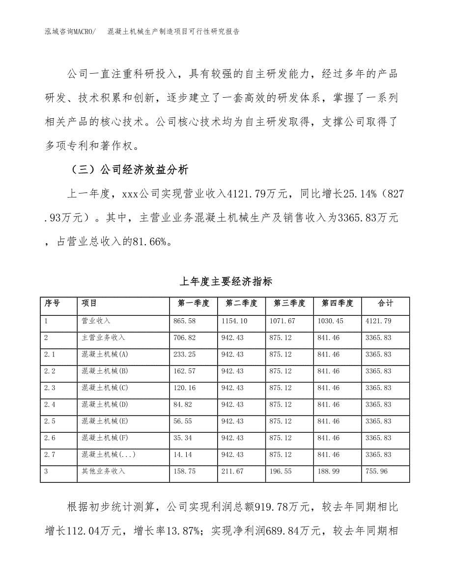 混凝土机械生产制造项目可行性研究报告 (1)_第5页