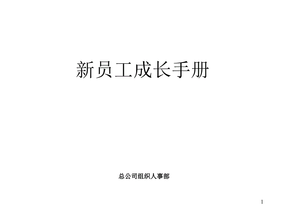 最经典实用有价值的管理培训课件之三十三：世界500强企业员工手册_第1页