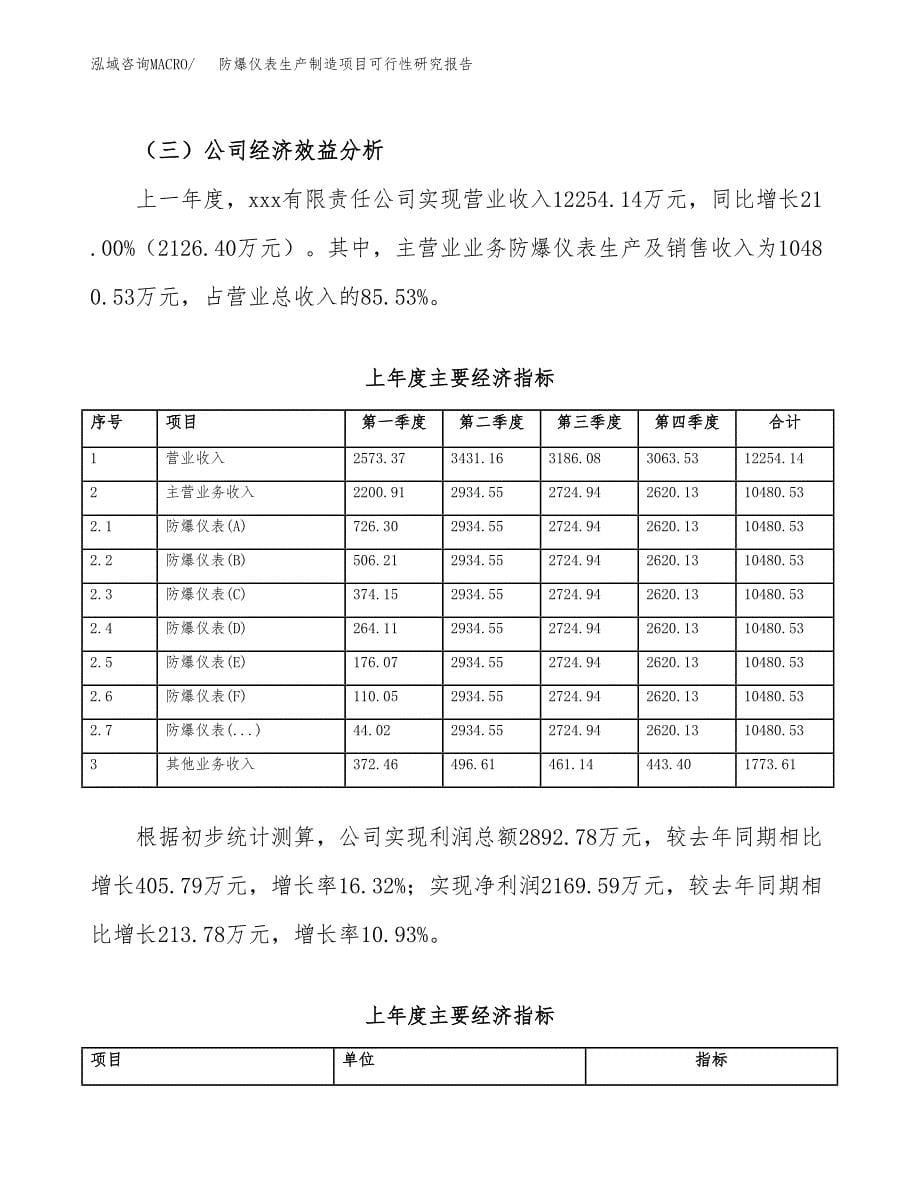 防爆仪表生产制造项目可行性研究报告_第5页