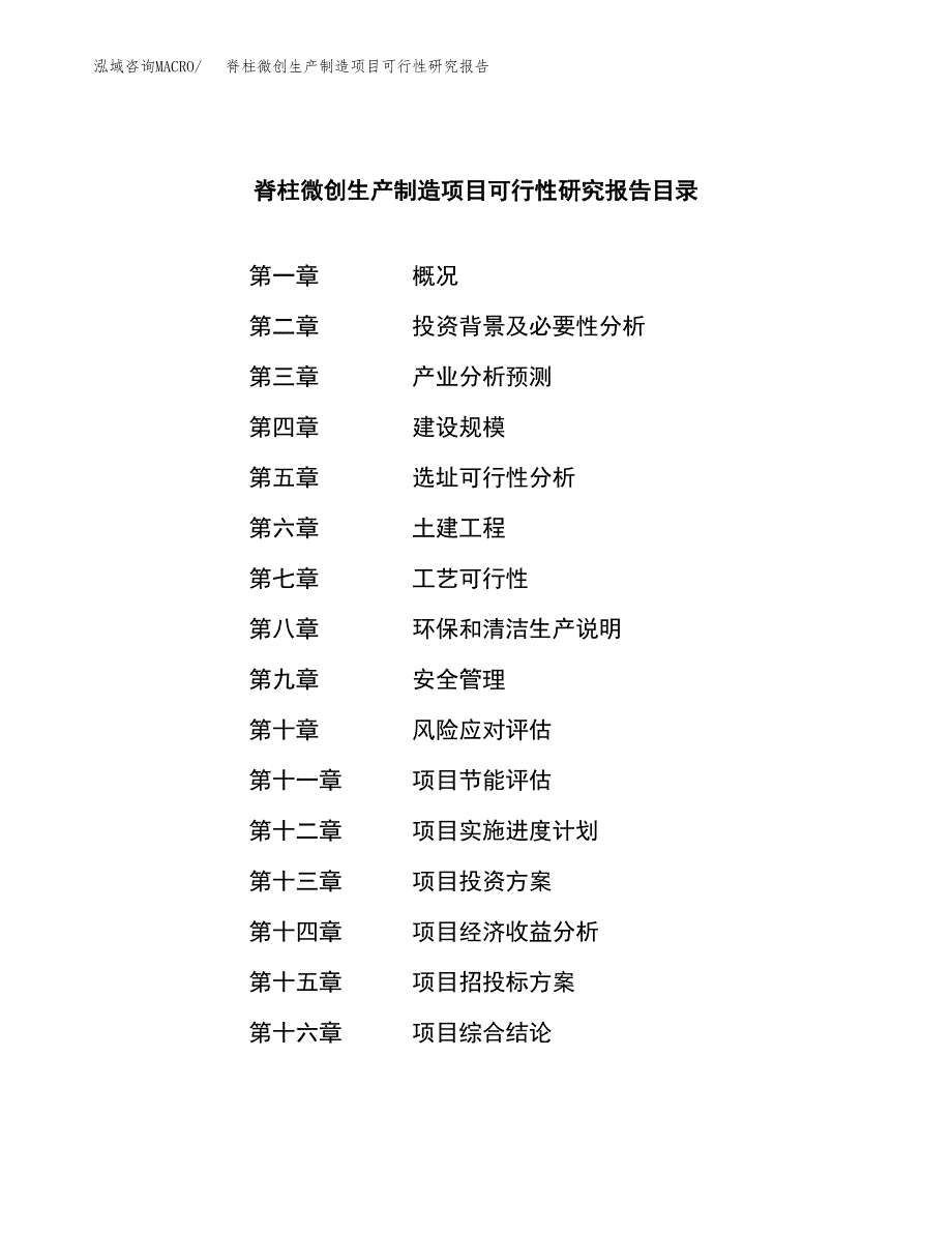 脊柱微创生产制造项目可行性研究报告_第4页