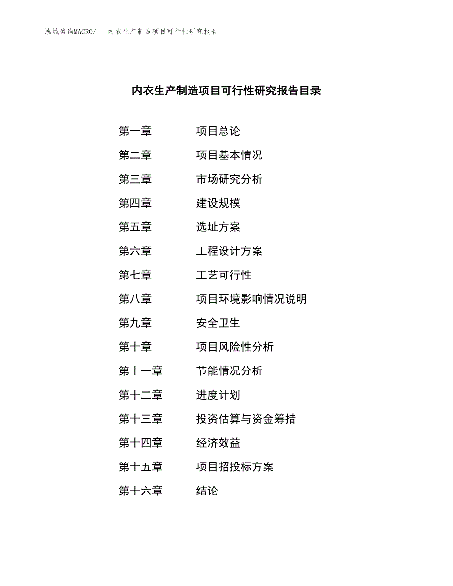 内衣生产制造项目可行性研究报告_第3页