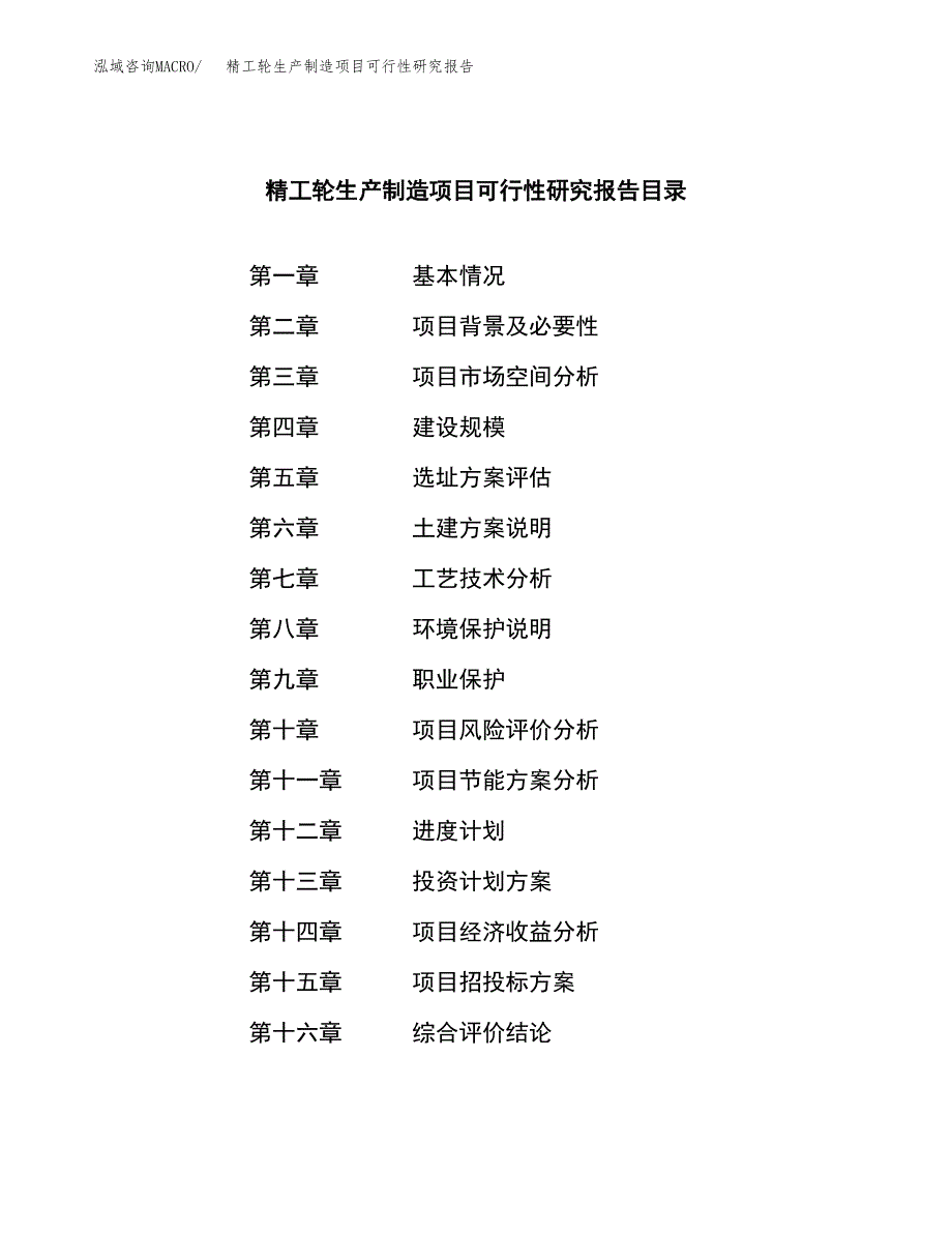 精工轮生产制造项目可行性研究报告_第3页