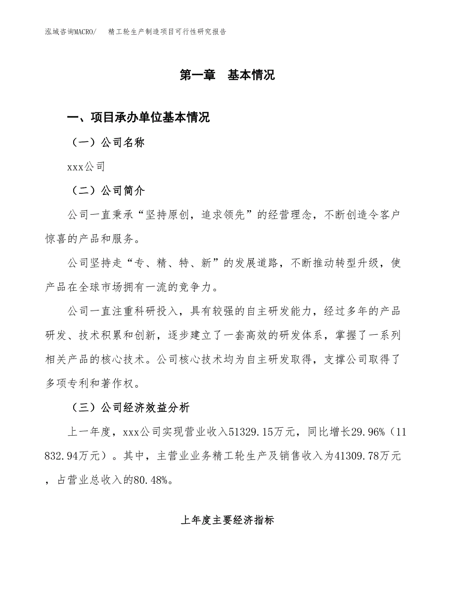 精工轮生产制造项目可行性研究报告_第4页