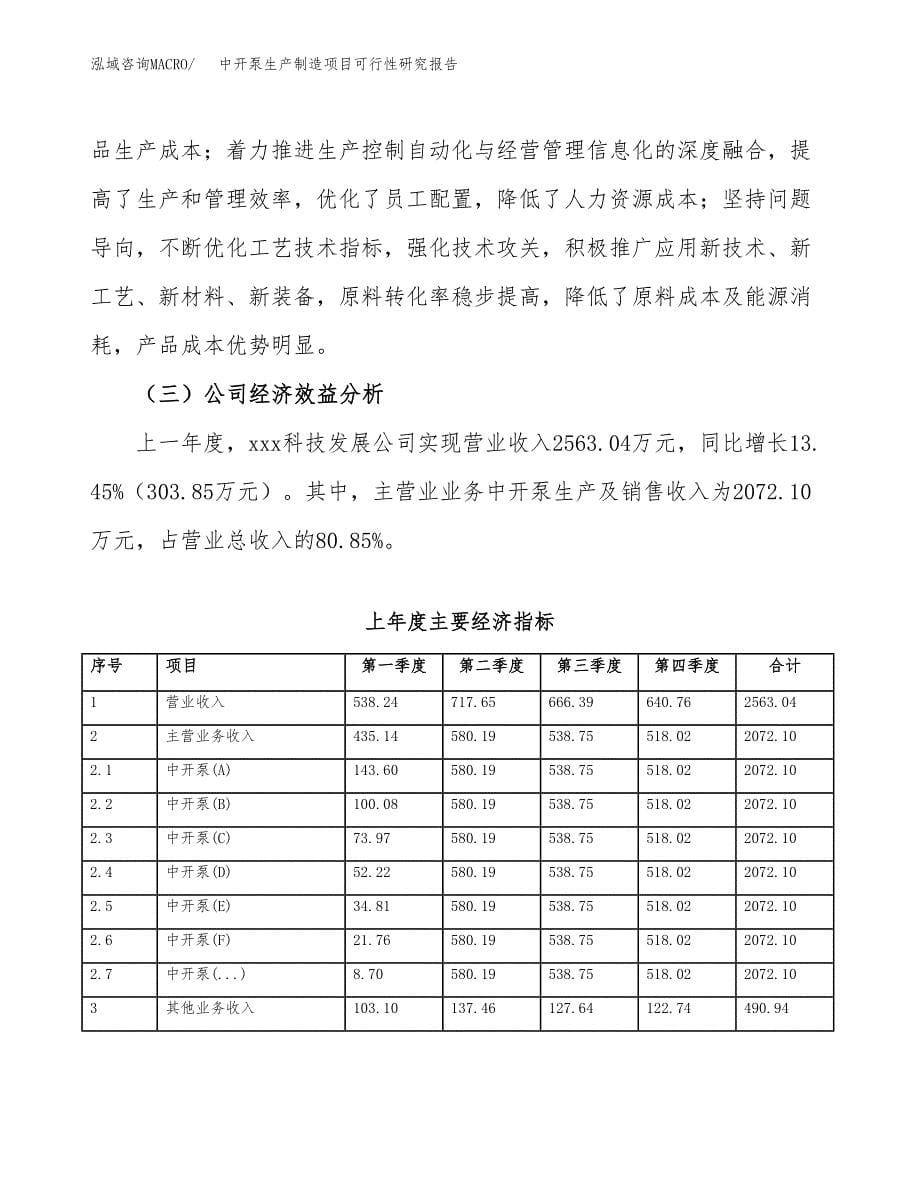 中开泵生产制造项目可行性研究报告_第5页