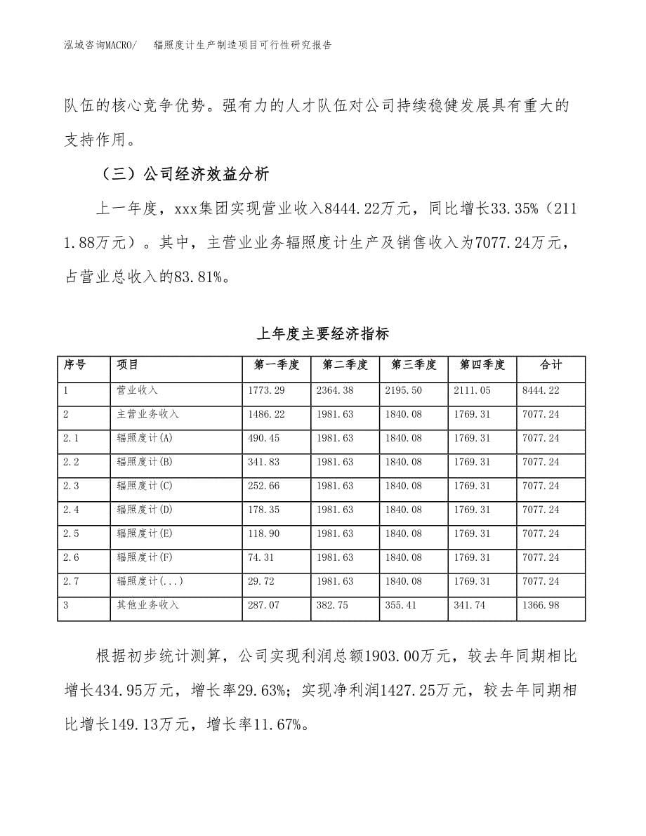 辐照度计生产制造项目可行性研究报告_第5页