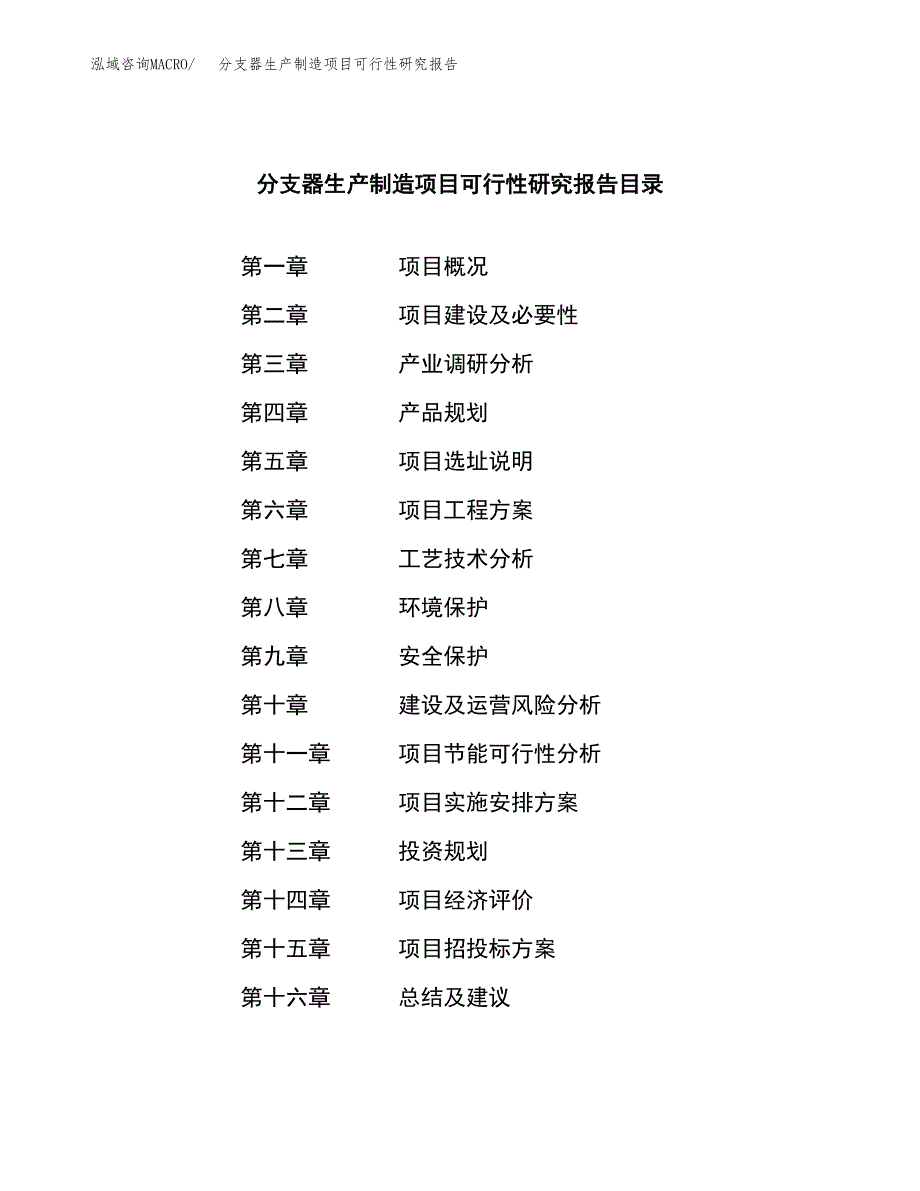 分支器生产制造项目可行性研究报告_第3页