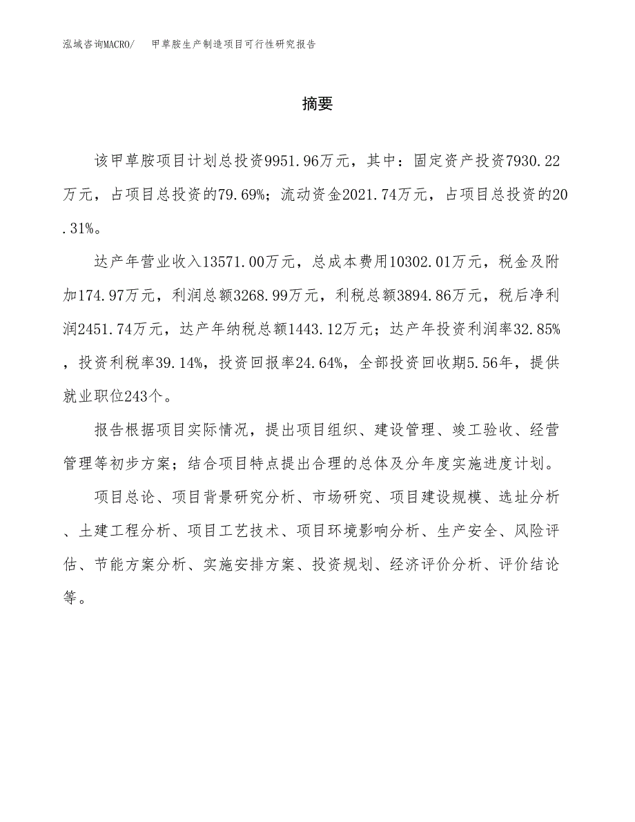 甲草胺生产制造项目可行性研究报告_第2页