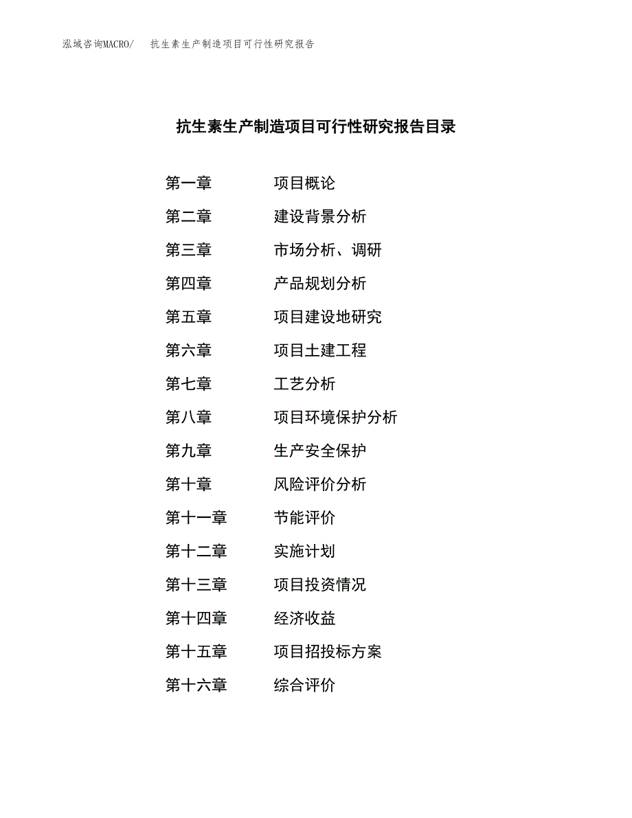 抗生素生产制造项目可行性研究报告 (1)_第3页