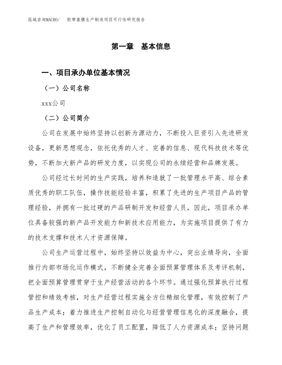 胶带基膜生产制造项目可行性研究报告_第4页