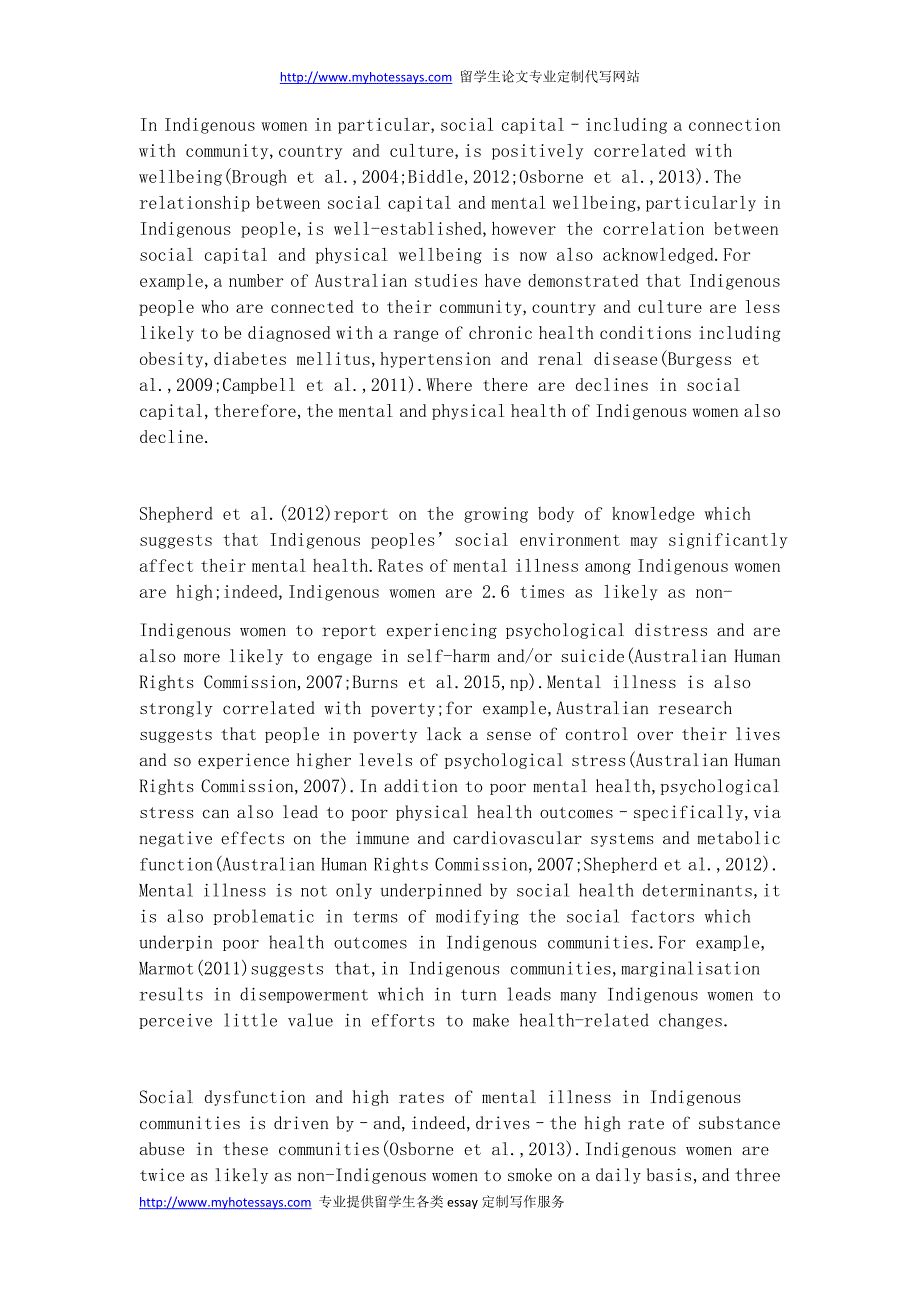 留学生Essay写作—土著母亲健康的社会决定因素_第4页