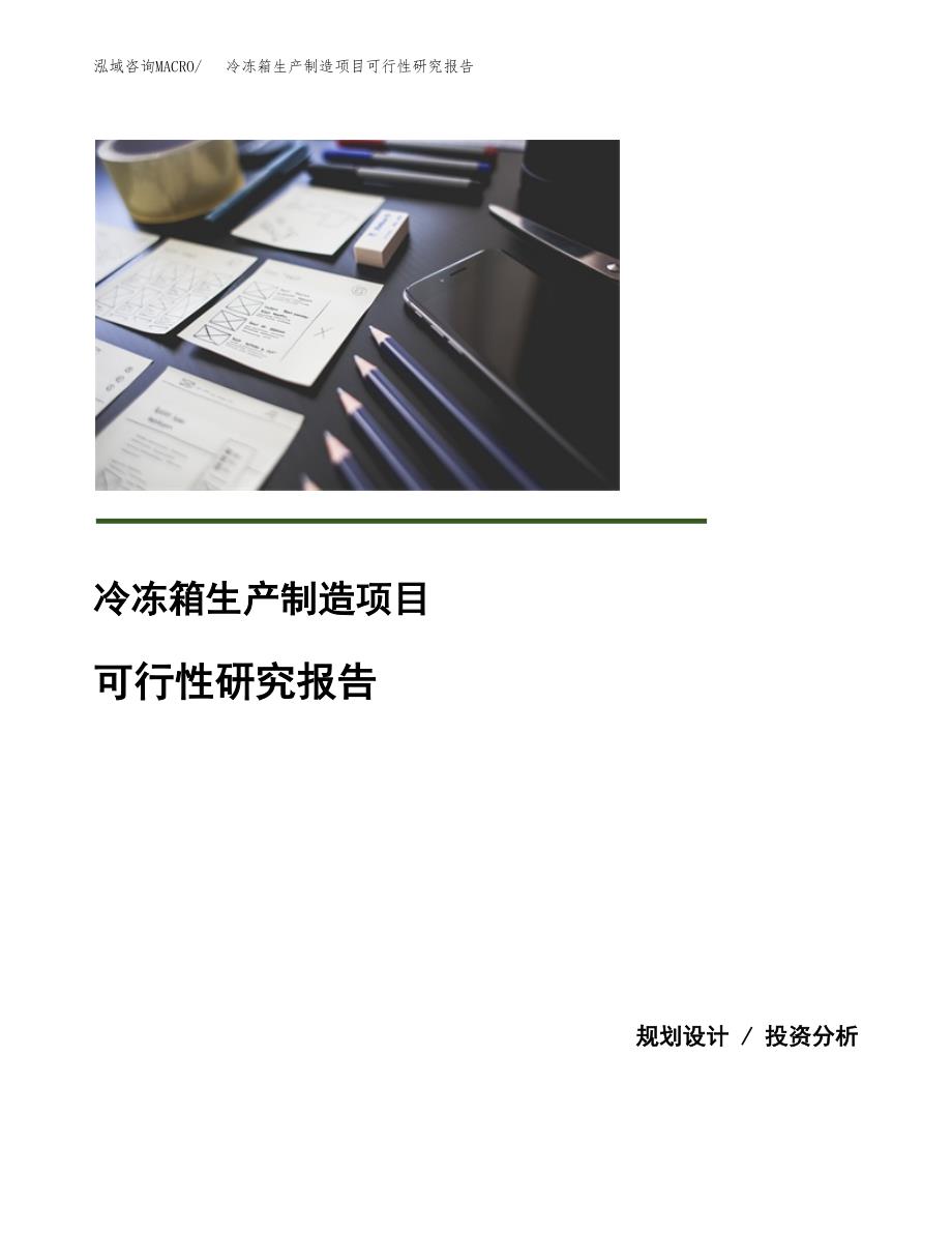 冷冻箱生产制造项目可行性研究报告_第1页