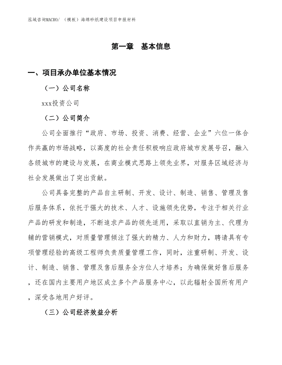 （模板）海绵砂纸建设项目申报材料_第4页