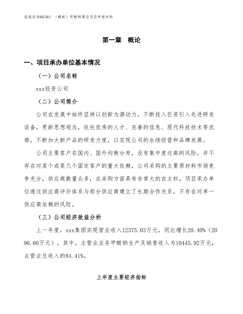 （模板）甲酸钠建设项目申报材料_第4页