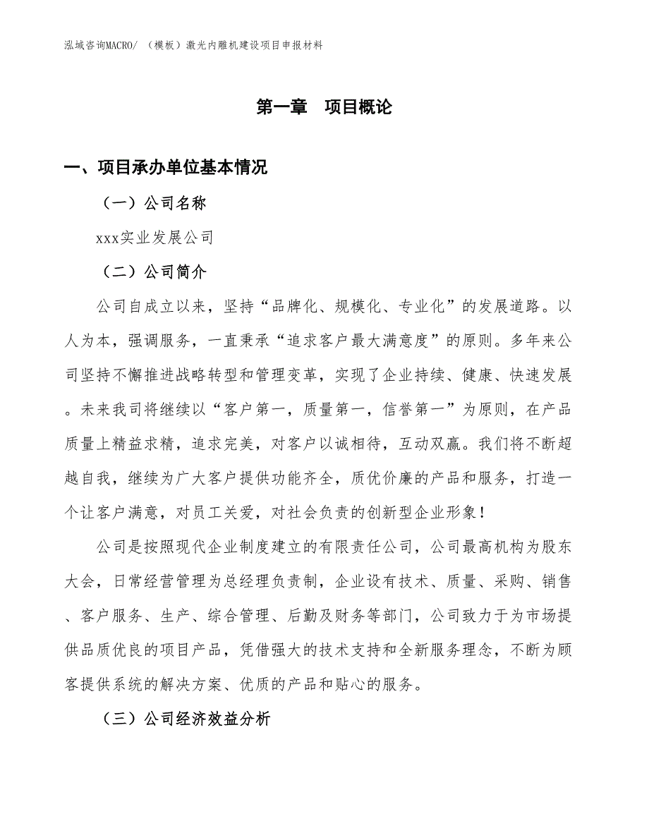 （模板）激光内雕机建设项目申报材料_第4页