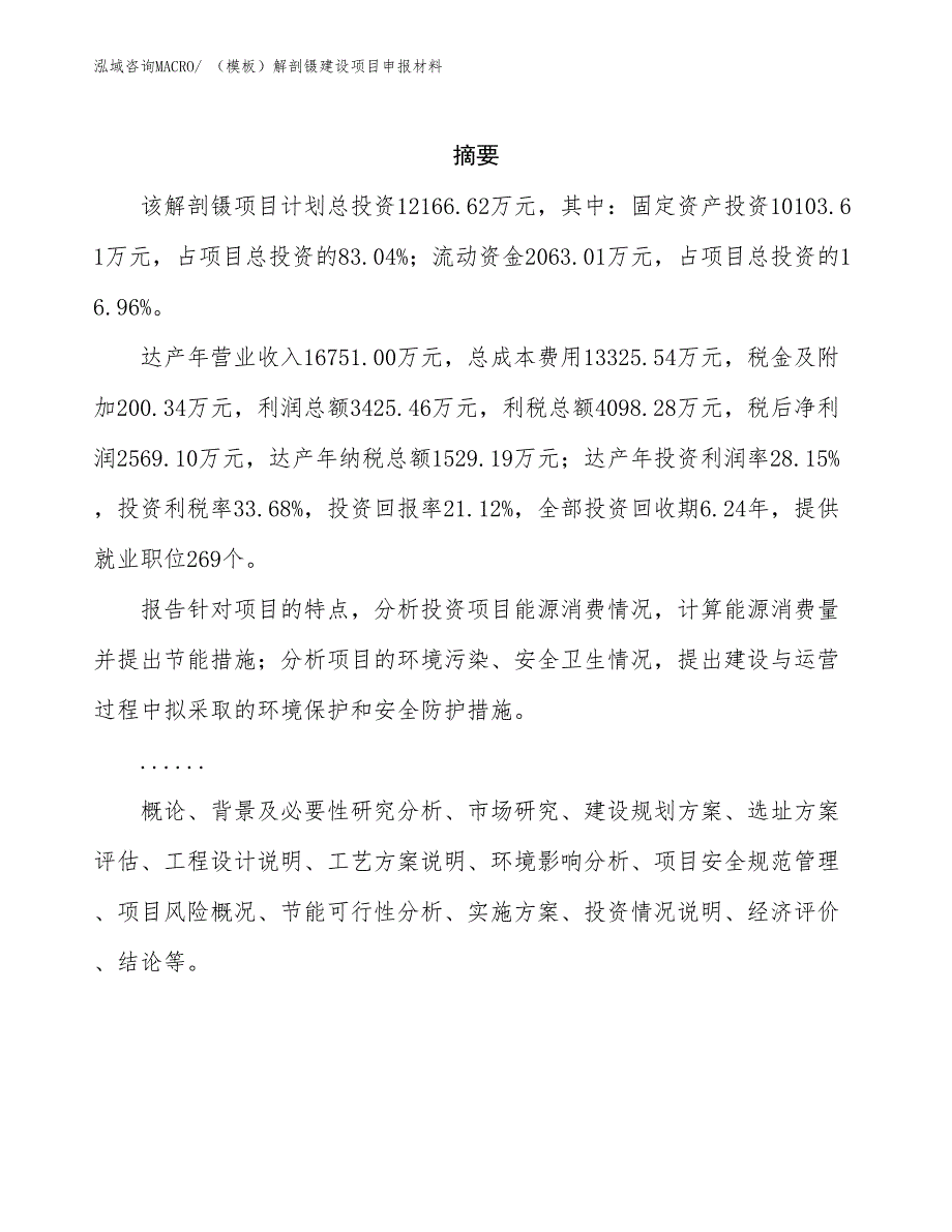 （模板）解剖镊建设项目申报材料_第2页