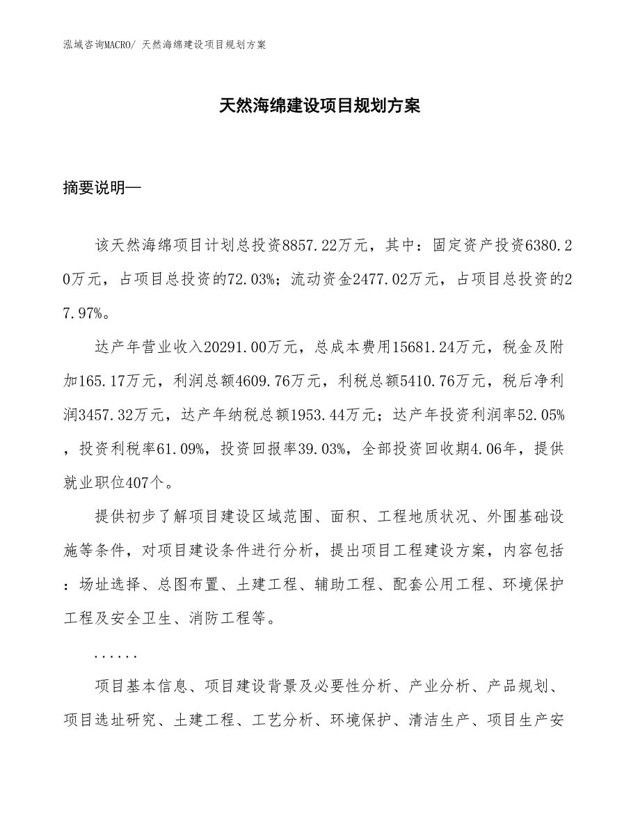 天然海绵建设项目规划方案_第1页