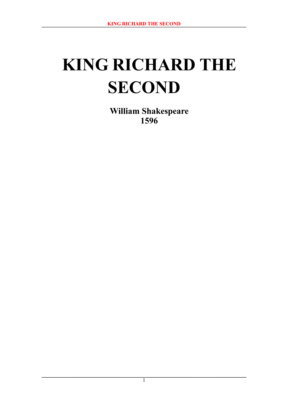 英语阅读资料-理查二世King_Richard_II_第1页