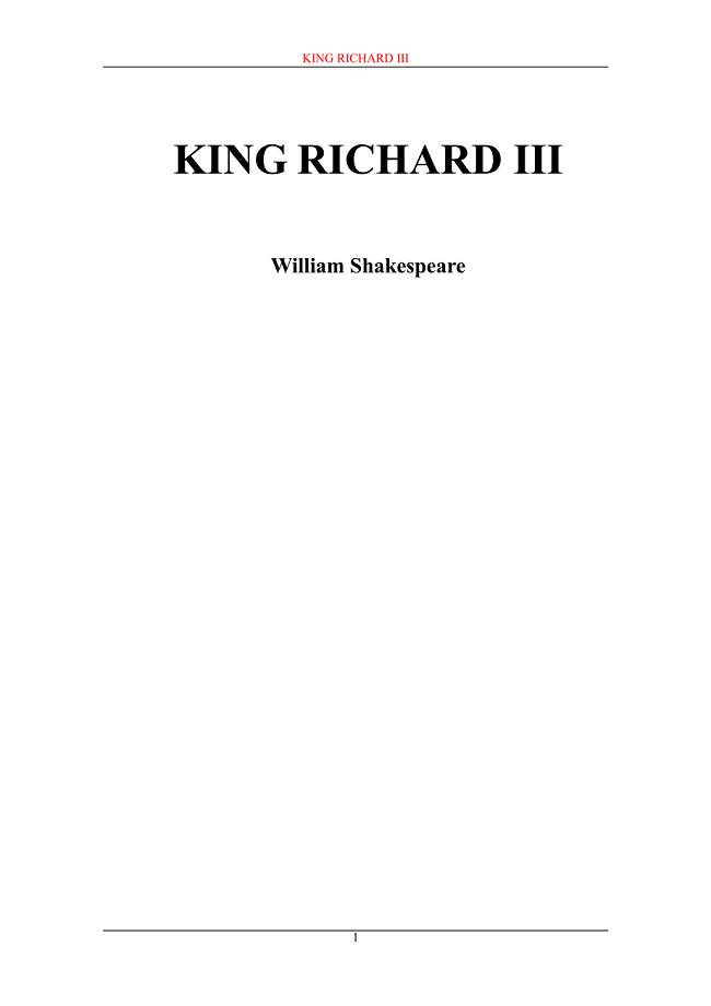 英语阅读资料-理查三世King_Richard_III