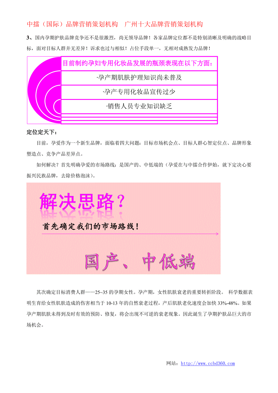 ccbd中擂国际品牌营销策划成功案例资料：孕爱孕妇护肤品品牌塑造之路_第2页