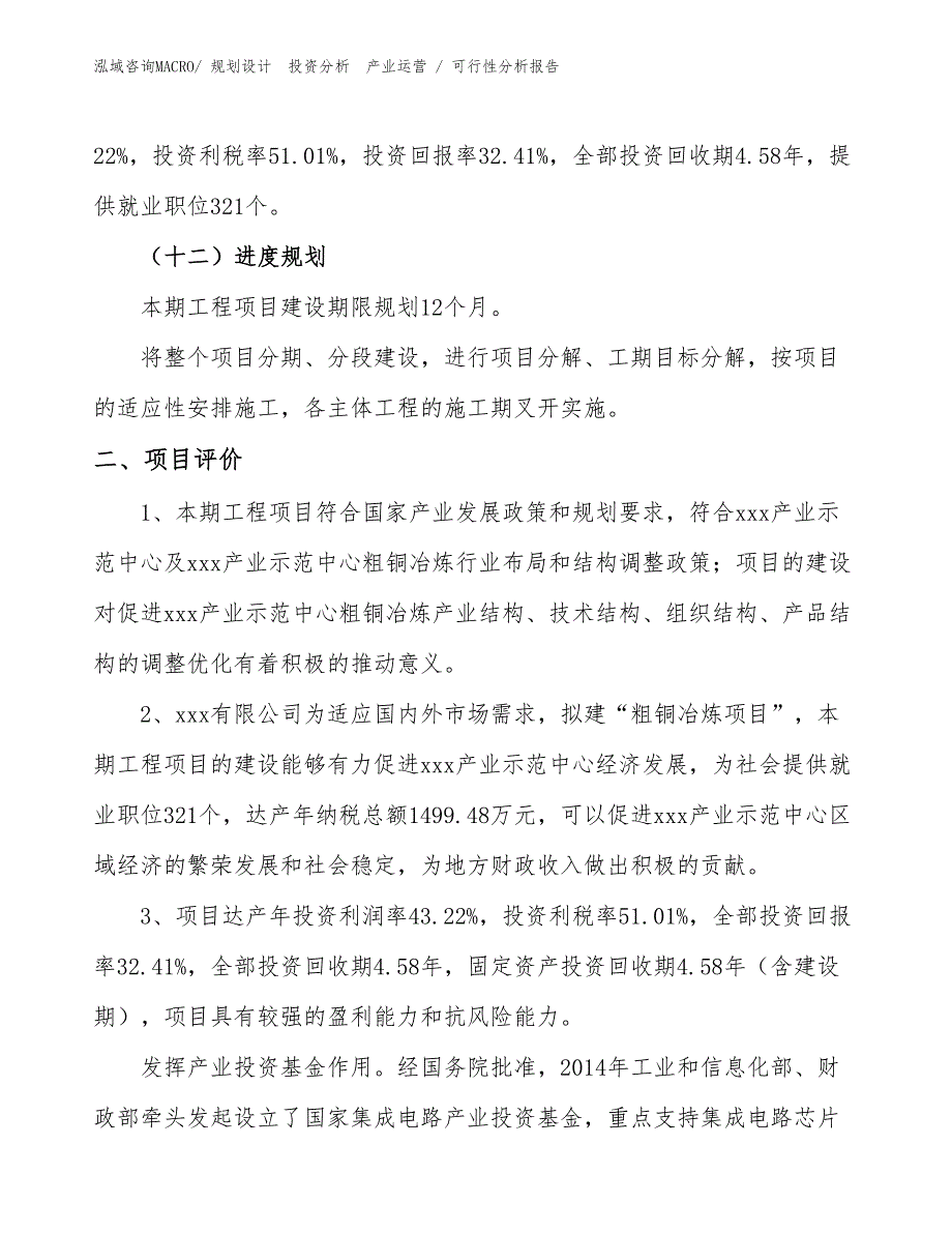 粗铜冶炼项目可行性分析报告_第3页