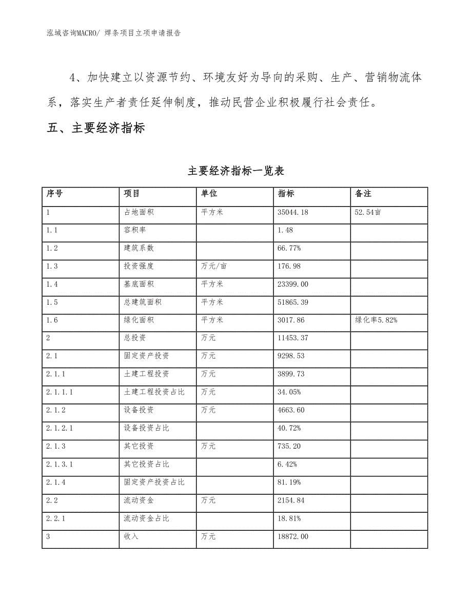 （参考模板）焊条项目立项申请报告_第5页