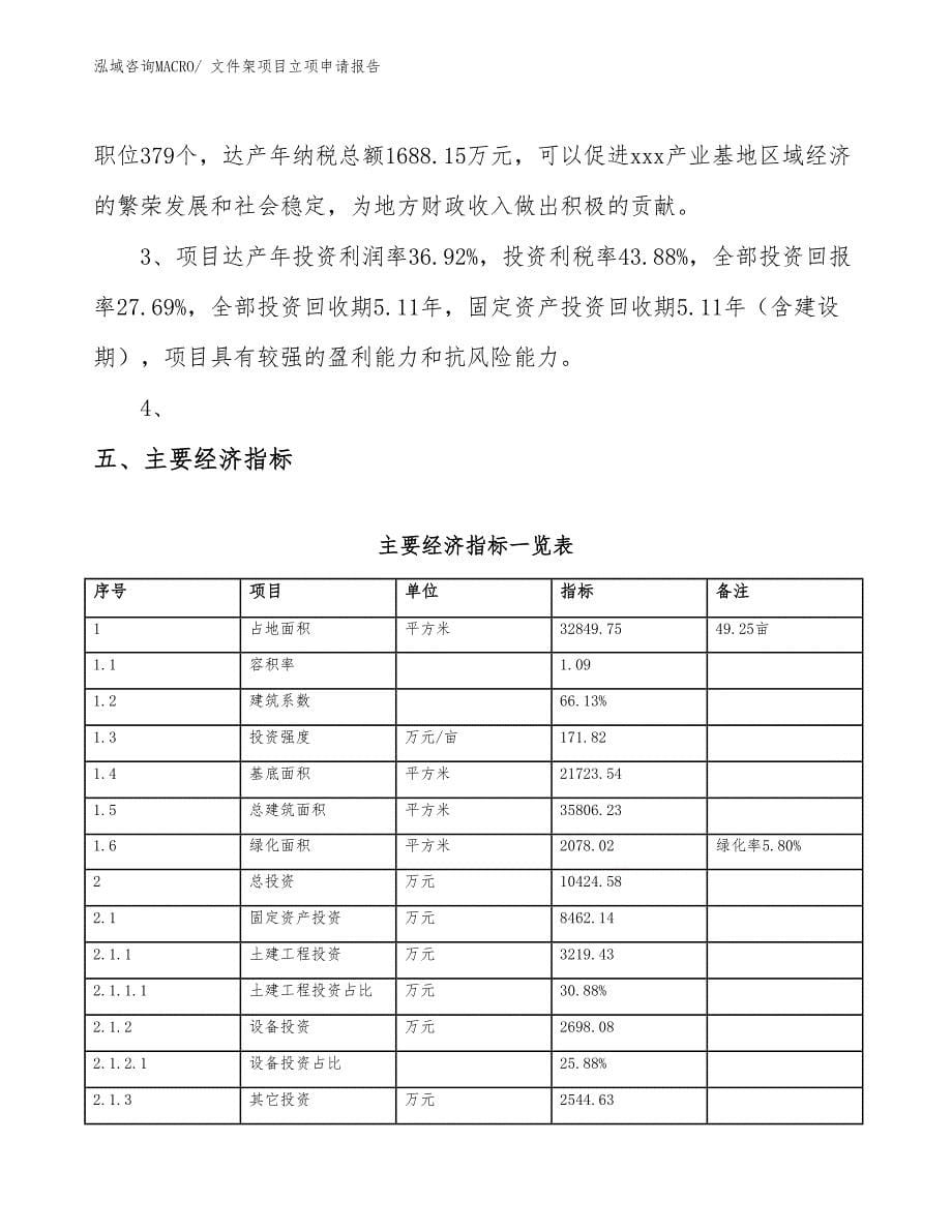 （模板）文件架项目立项申请报告_第5页