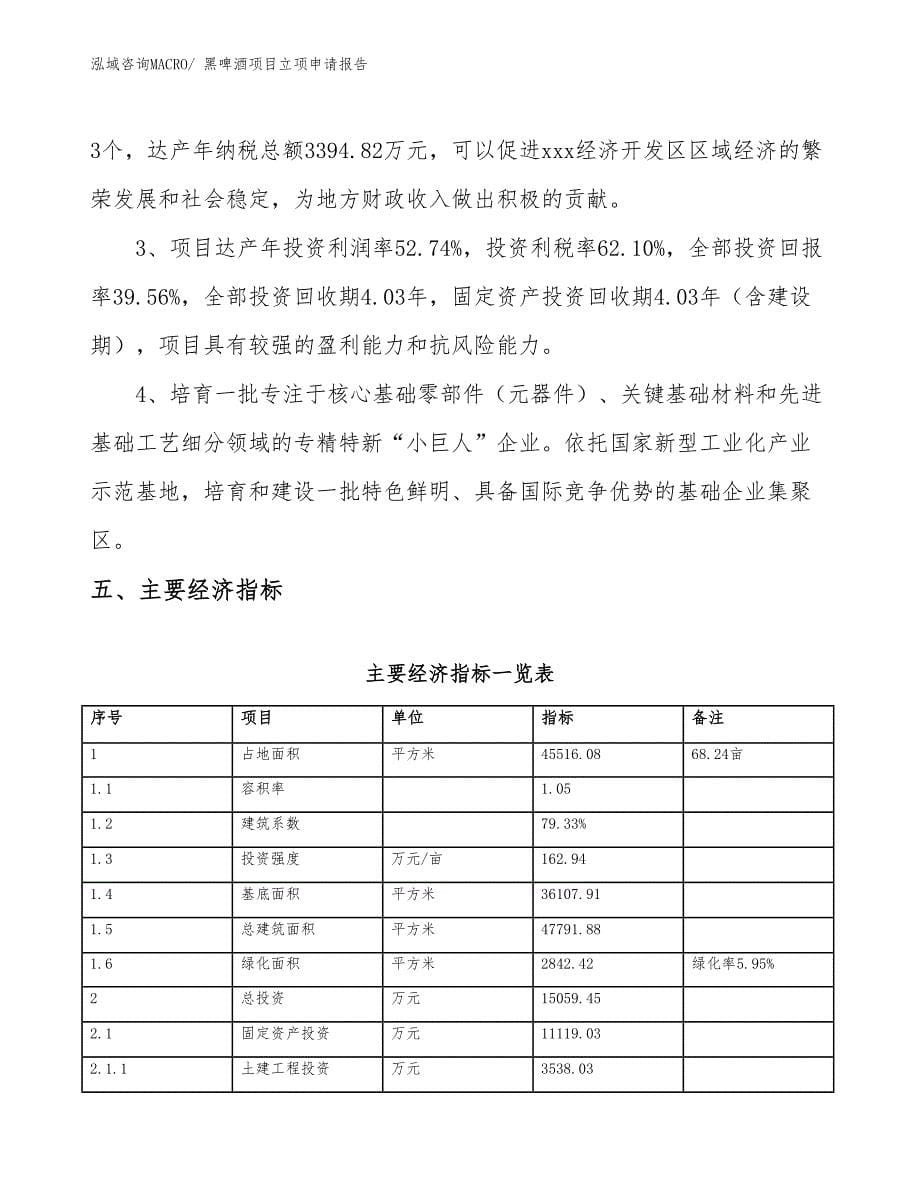 （模板）黑啤酒项目立项申请报告_第5页