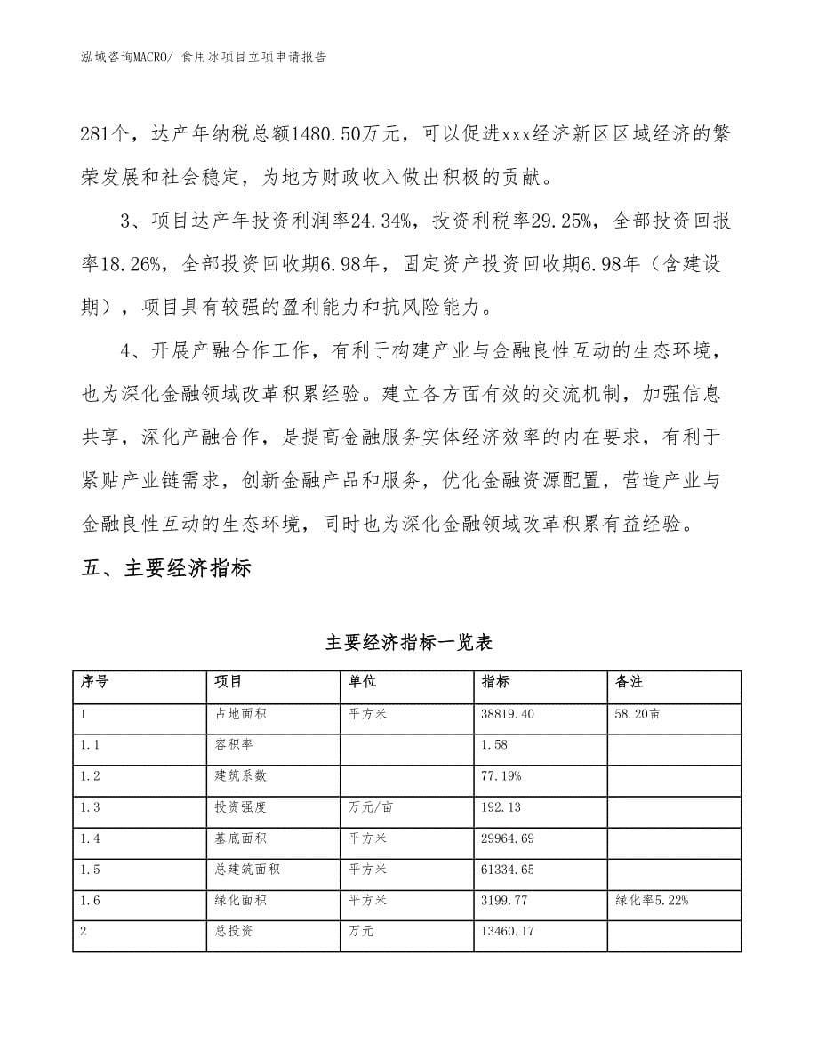 （参考模板）食用冰项目立项申请报告_第5页