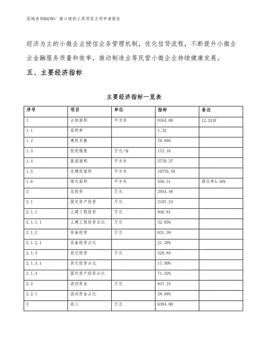 （参考模板）接口破拆工具项目立项申请报告_第5页