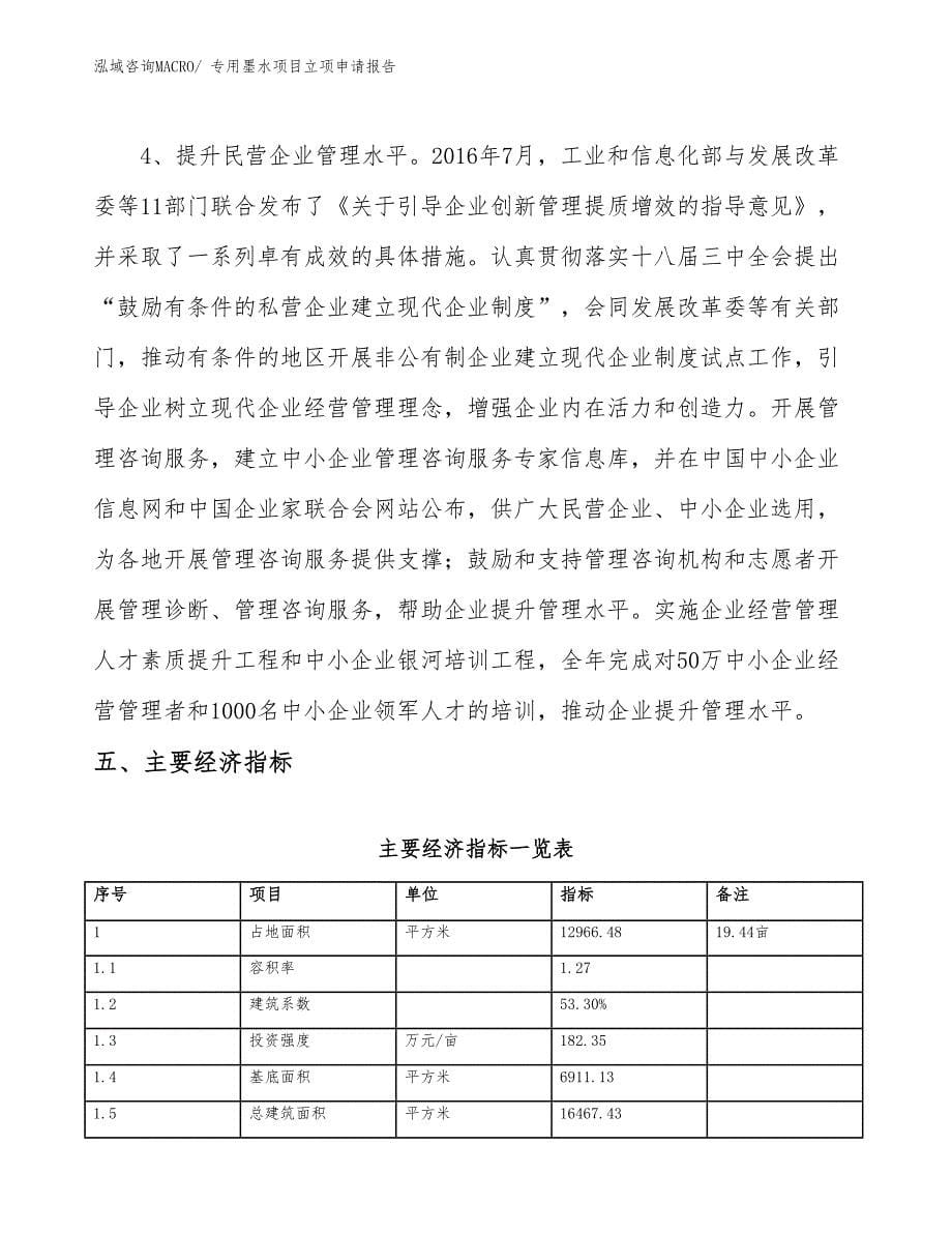 （参考模板）专用墨水项目立项申请报告_第5页