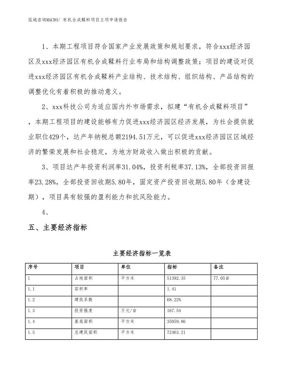 （模板）有机合成鞣料项目立项申请报告_第5页