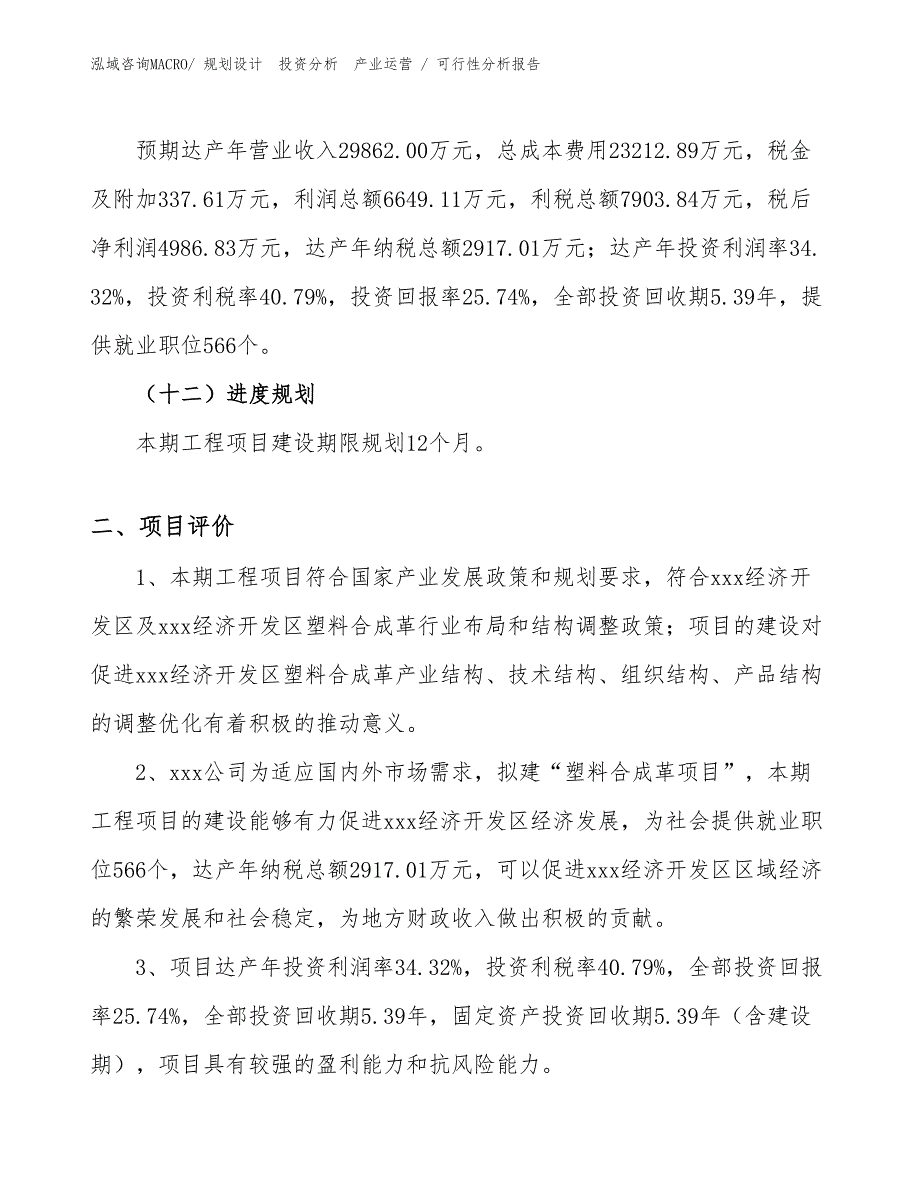 塑料合成革项目可行性分析报告_第3页