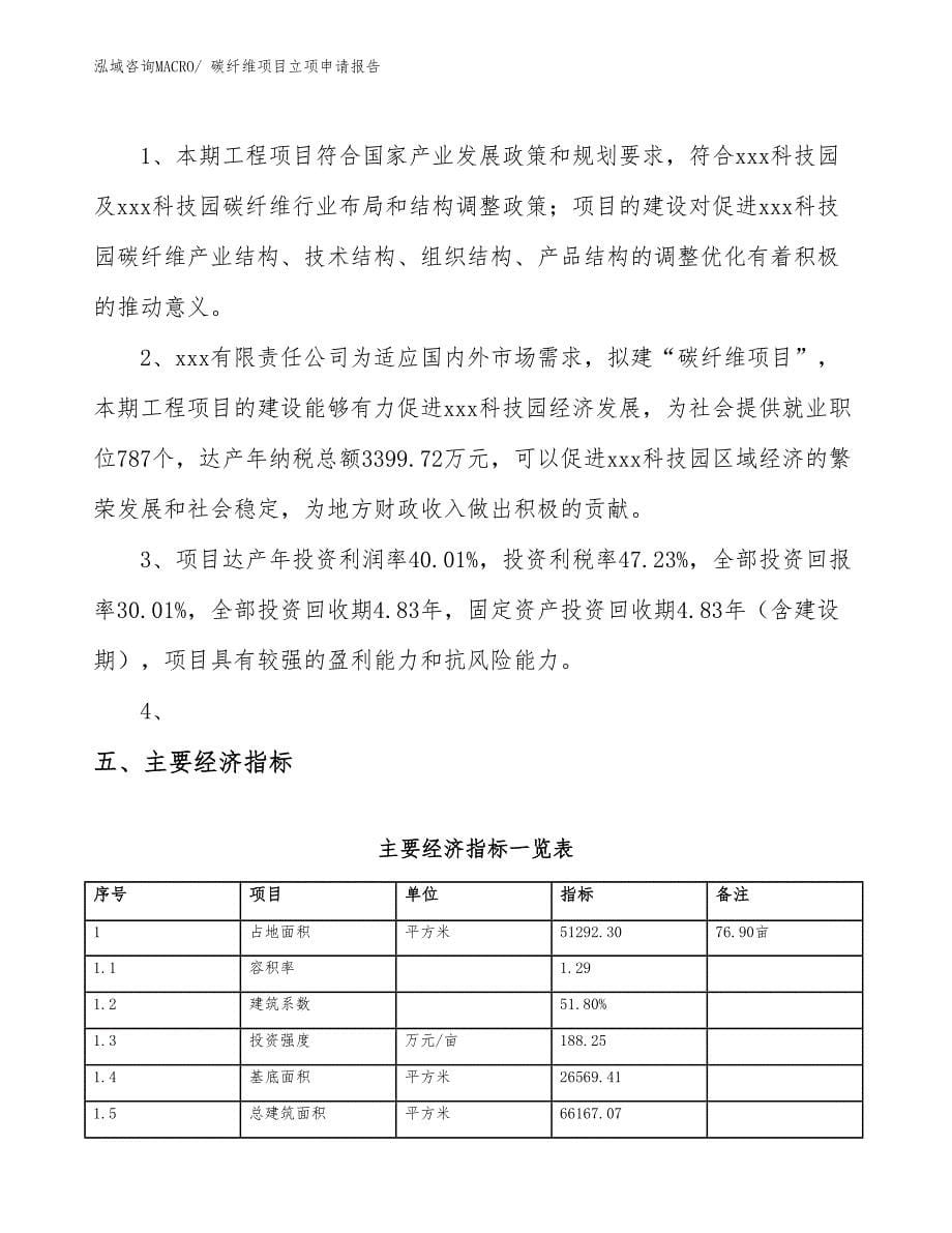 （模板）碳纤维项目立项申请报告_第5页