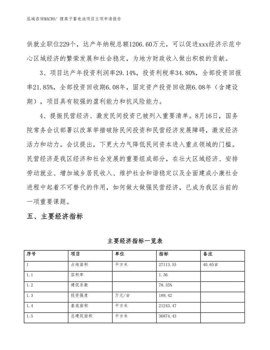 （案例）锂离子蓄电池项目立项申请报告_第5页