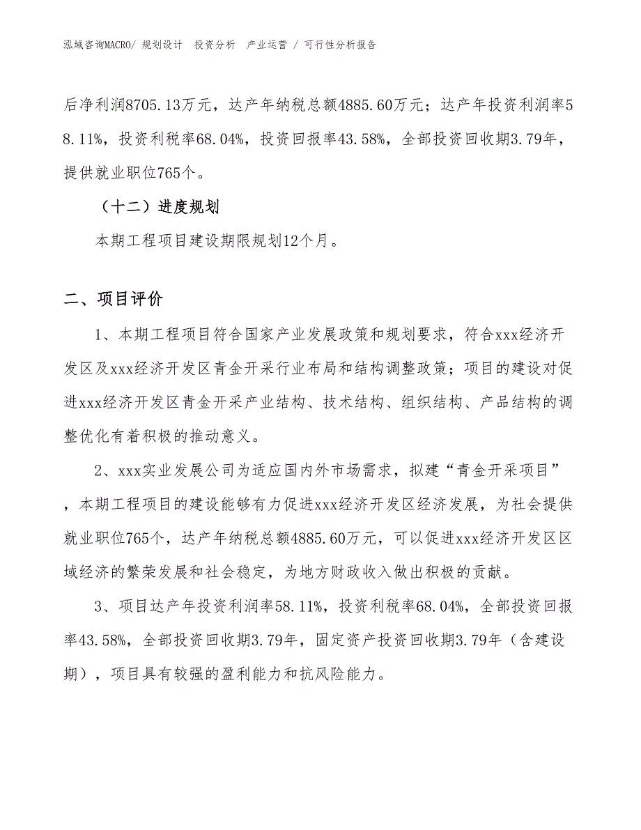 青金开采项目可行性分析报告_第3页