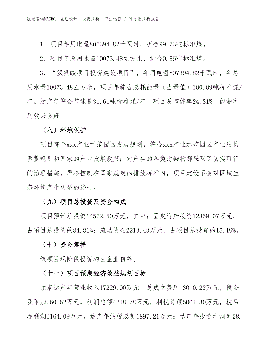 氢氟酸项目可行性分析报告_第2页