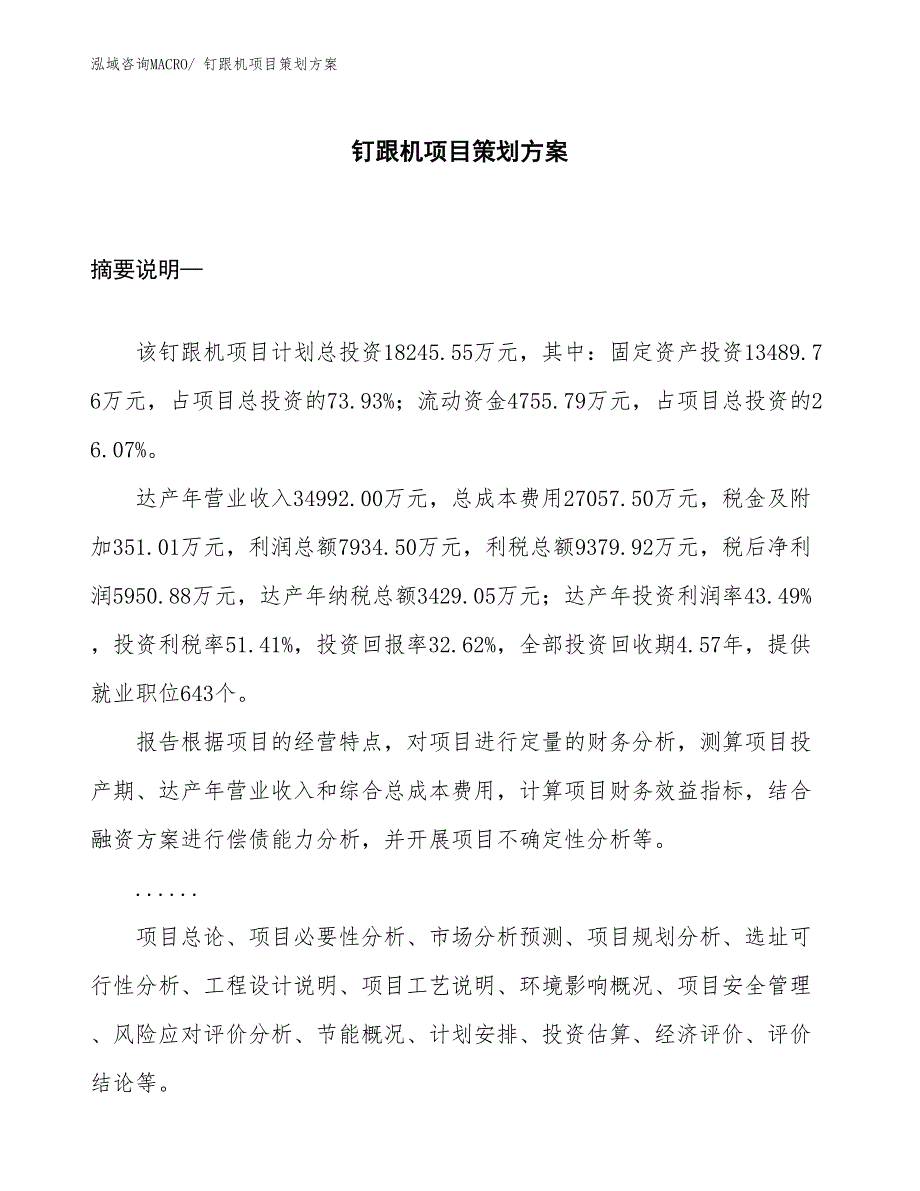 钉跟机项目策划方案_第1页