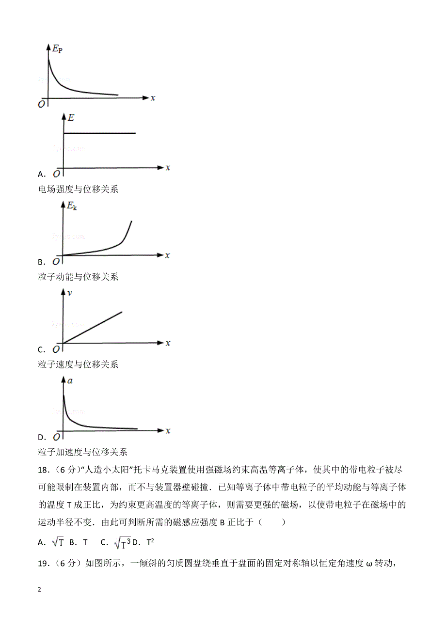 【高考真题】2014年安徽省高考物理试卷（含答案）_第2页