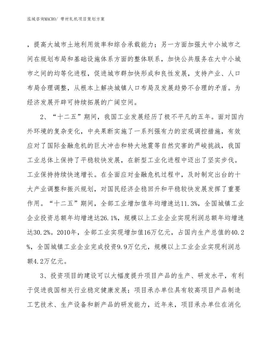 带材轧机项目策划方案_第5页