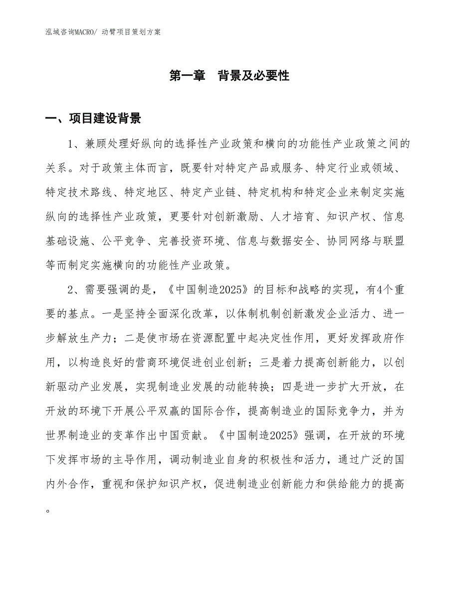 动臂项目策划方案_第3页