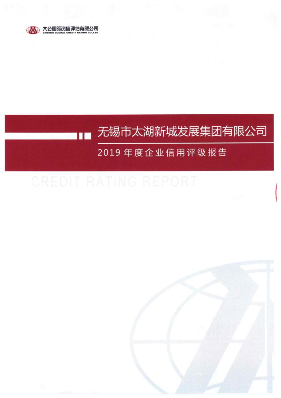 无锡市太湖新城发展集团有限公司主体信用评级报告(大公)_第1页