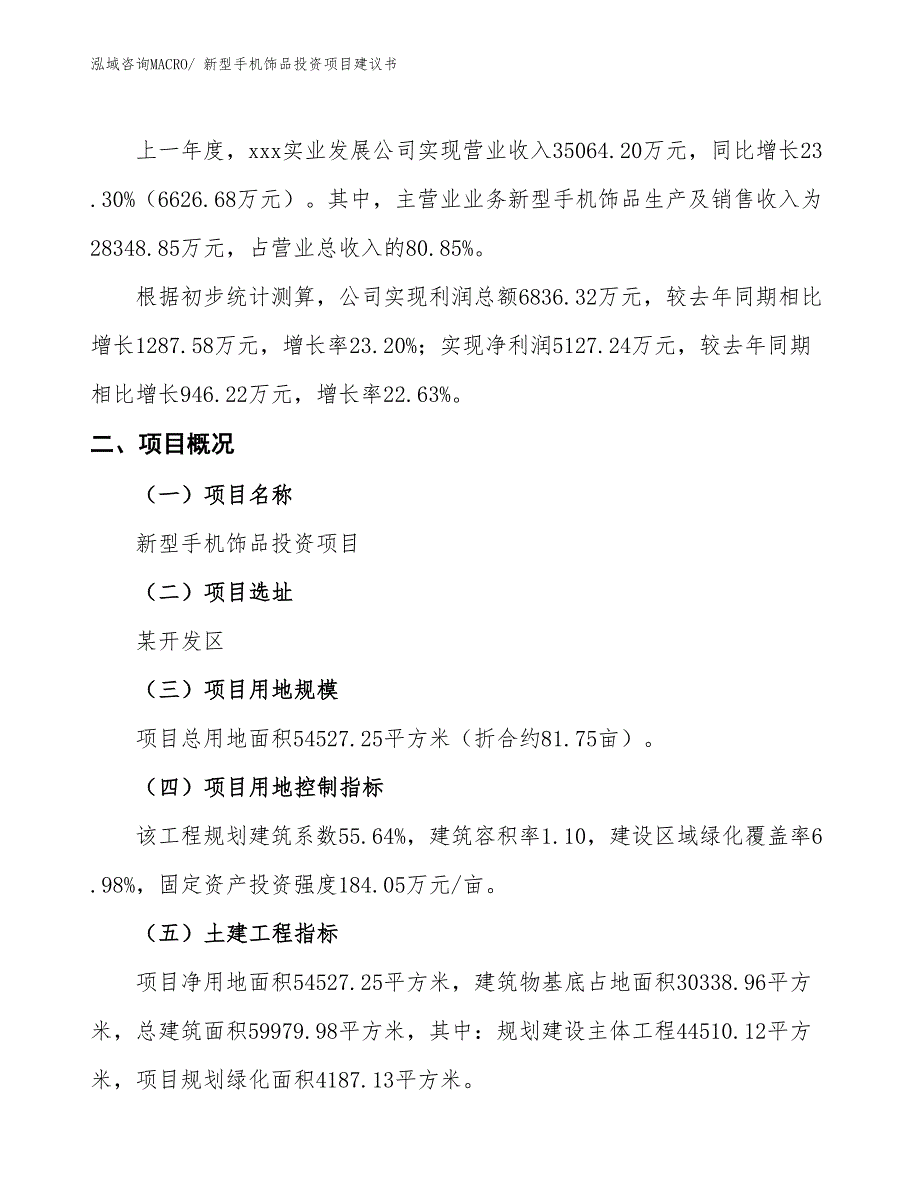 （招商引资）新型手机饰品投资项目建议书_第2页