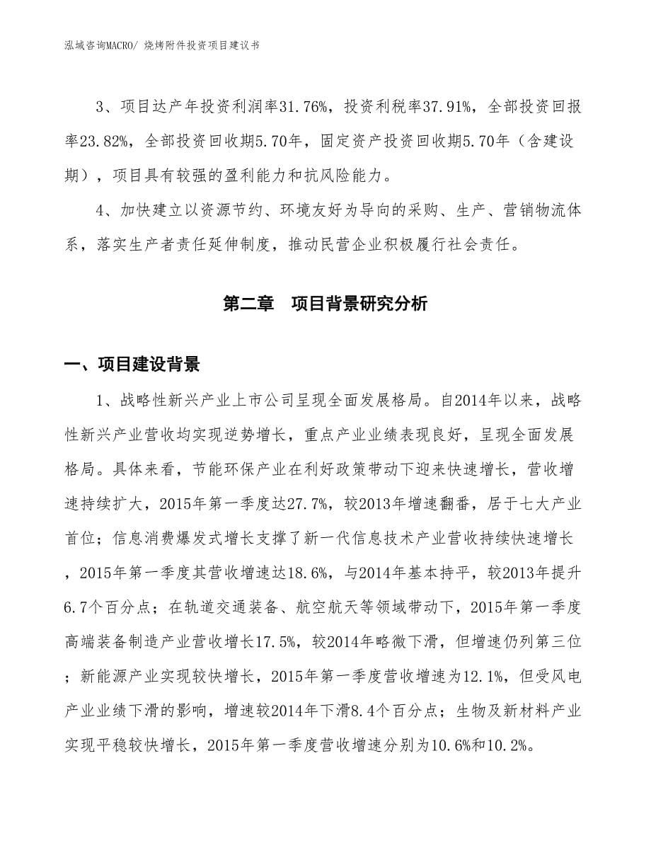 （招商引资）烧烤附件投资项目建议书_第5页