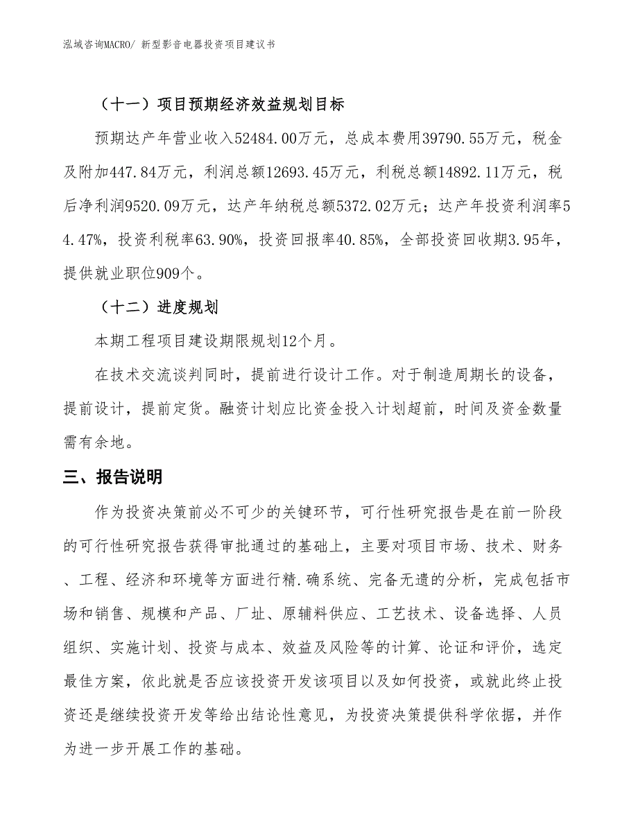 （招商引资）新型影音电器投资项目建议书_第4页