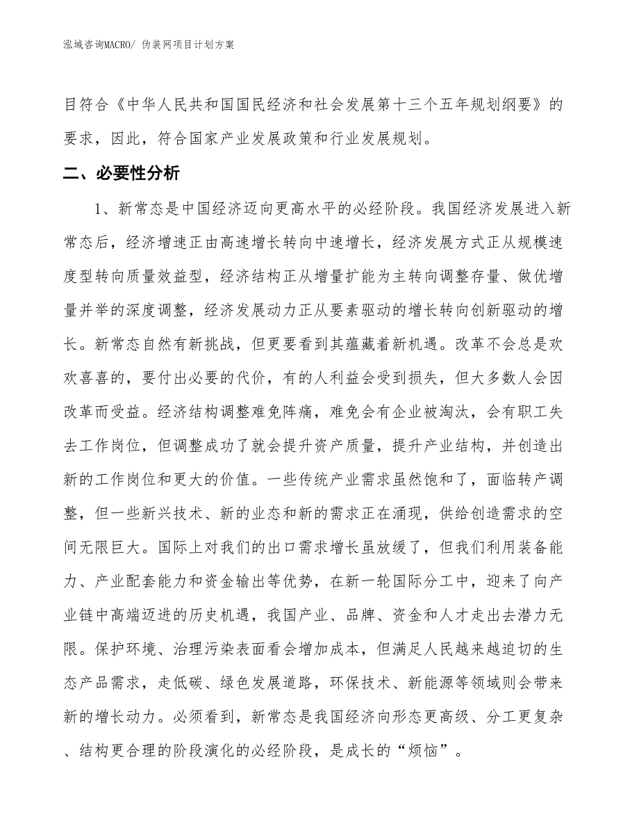 （招商引资）伪装网项目计划方案_第4页